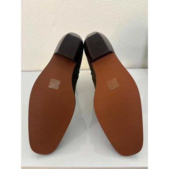 Madewell Idris Ankle Boot Suede Dark Olive Green NX430 Womens 7.5 - Picture 3 of 10